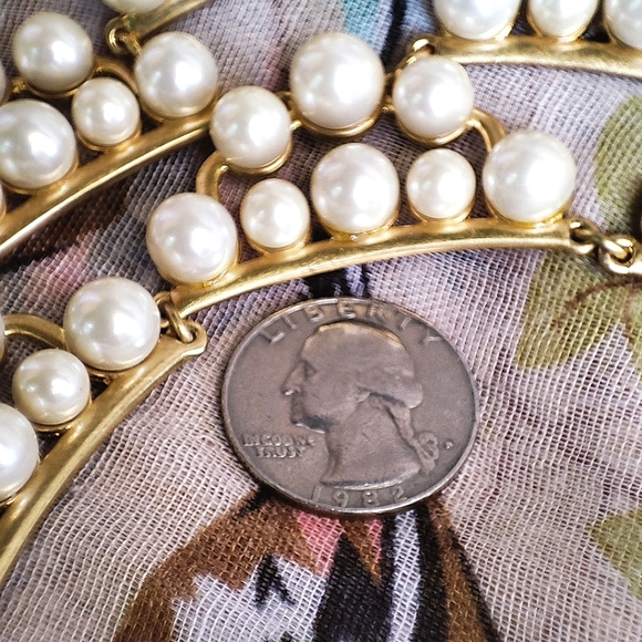 Stella • Dot Stella and Dot Signed Cascading Glass Pearl Necklace NIB - Picture 10 of 13